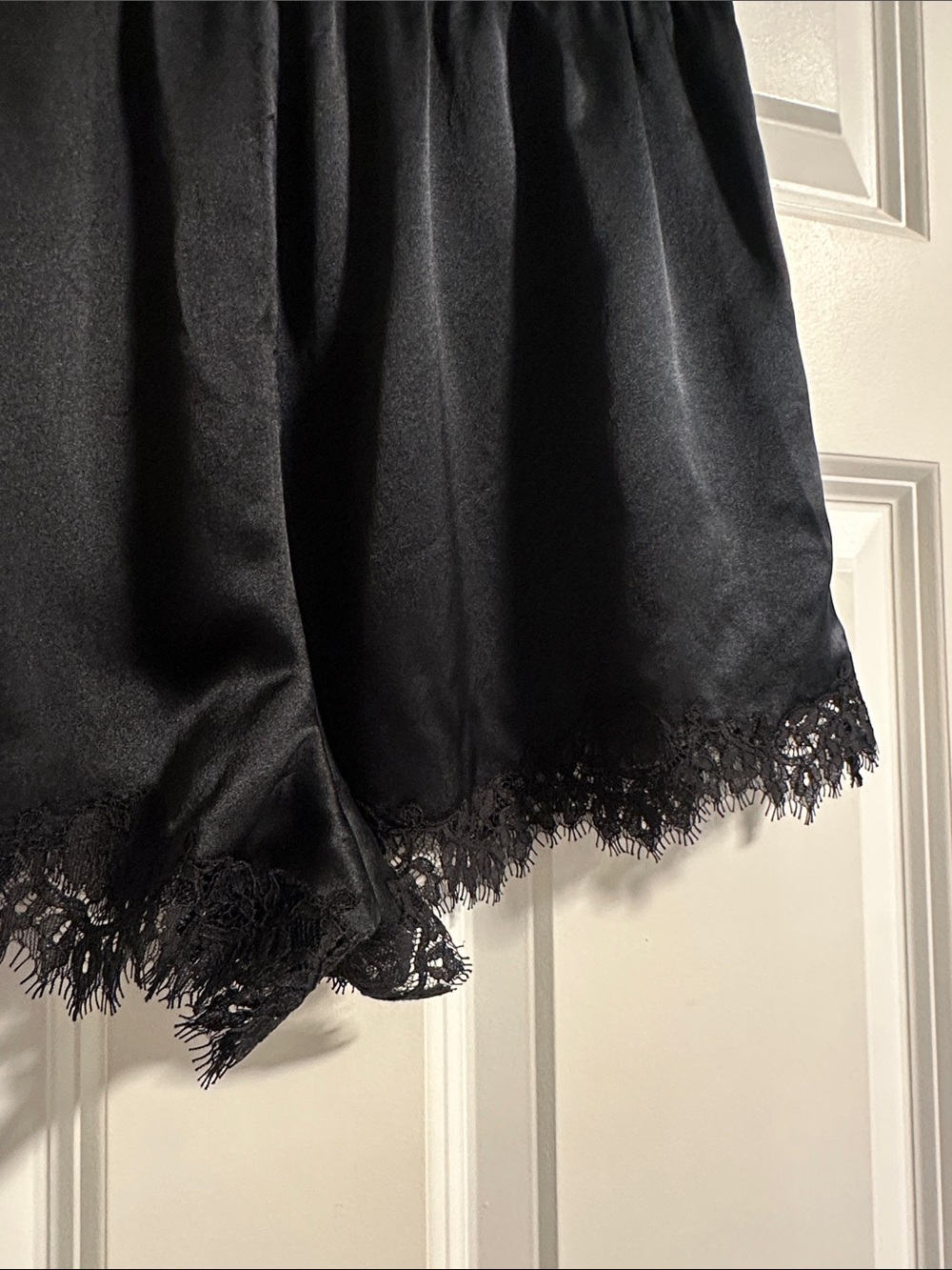 NWT Doen Iona Silk Lace Short in Black size S - Picture 9 of 13